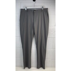 Hickey Freeman Chino Pants Mens 36x31 Gray Straight Stretch Golf Performance